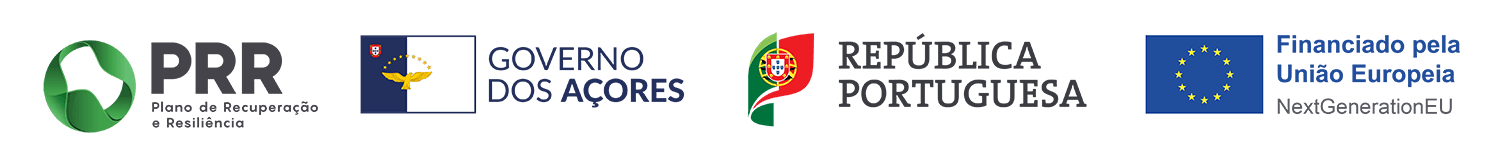 Barra PRR — Governo dos Açores — República Portuguesa — Financiado pela União Europeia (NextGenerationEU)